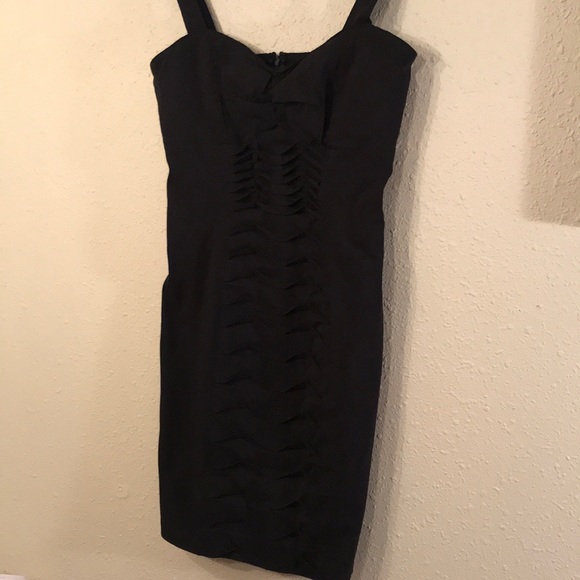 💥NWT Black Cocktail Pleated Dress 🖤Slimming! - Picture 6 of 10